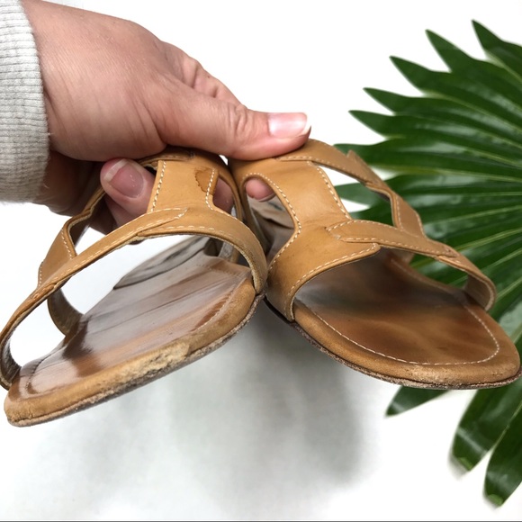 MANOLO BLAHNIK | sz 39 Tan Grella cutout sandals - Picture 4 of 8